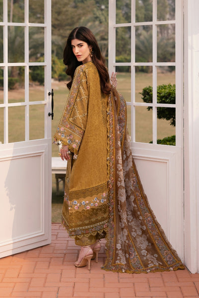 3 Piece Stitched Embroidered Lawn Suit From Baroque Eid Lawn'25 Collection - 03