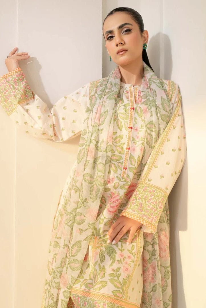 3 Pc Stitched Printed Lawn Suit By Limelight Summer Collection - 32