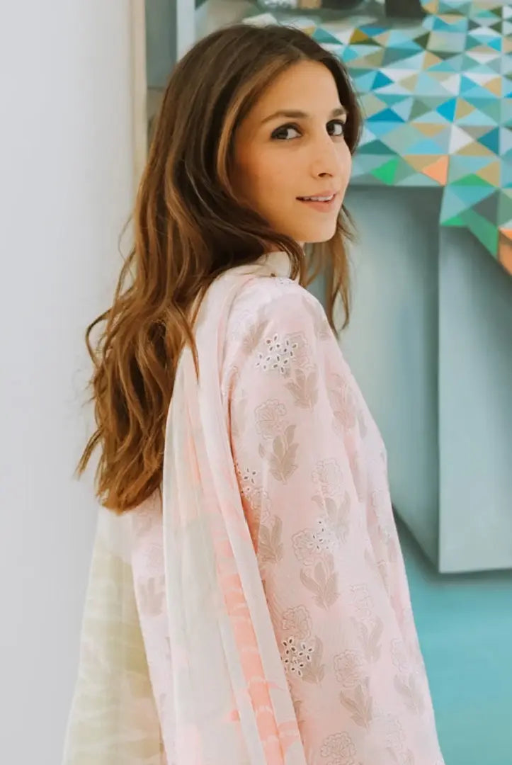 3 Piece Embroidered Stitched Lawn Suit | Spring Summer'24 Collection By Sahar - 06