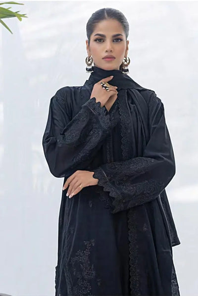 3 Piece Stitched Embroidered Lawn Monochrome Collection From Lakhany By LSM - 04