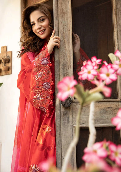 3 Piece Stitched Embroidered Lawn Suit From Maria.B By M.Basics Eid Collection'25-08