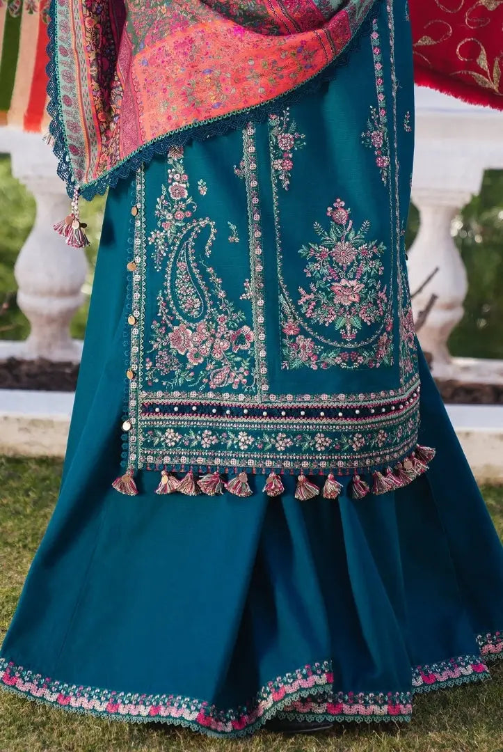 3 Piece Stitched Luxury Winter Shawl Suits Collection'24 By Hussain Rehar - JAMIL