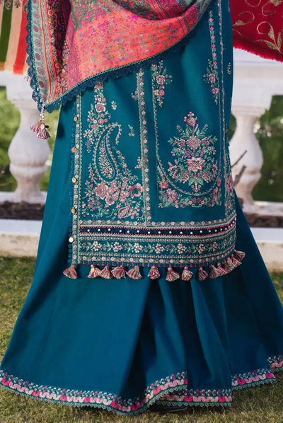 3 Piece Stitched Luxury Winter Shawl Suits Collection'24 By Hussain Rehar - JAMIL