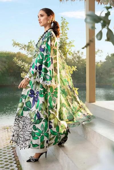 3 Piece Stitched Printed Lawn Suit From Maria.B M.Prints Spring Summer'25 Collection - 23