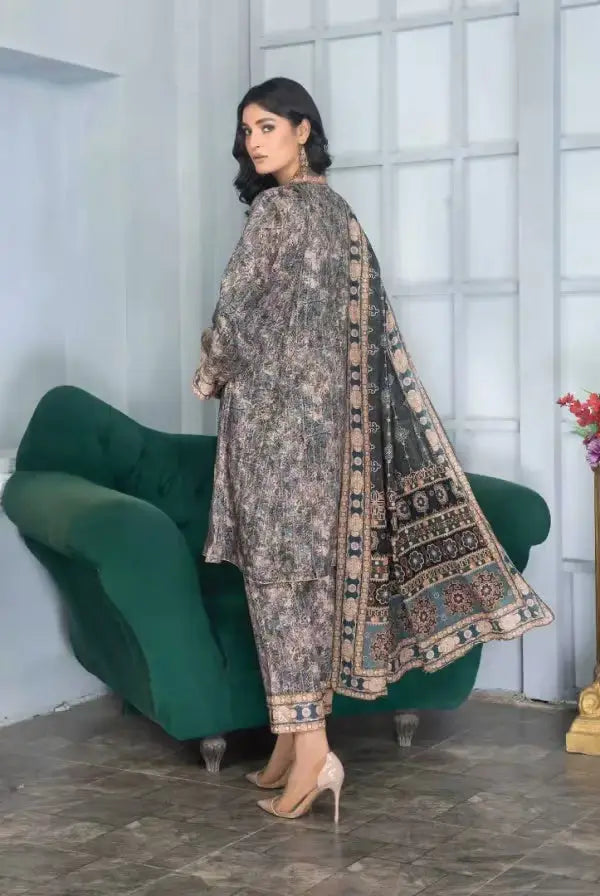 3 Piece Stitched Suits By Sakina Anarkali - 07