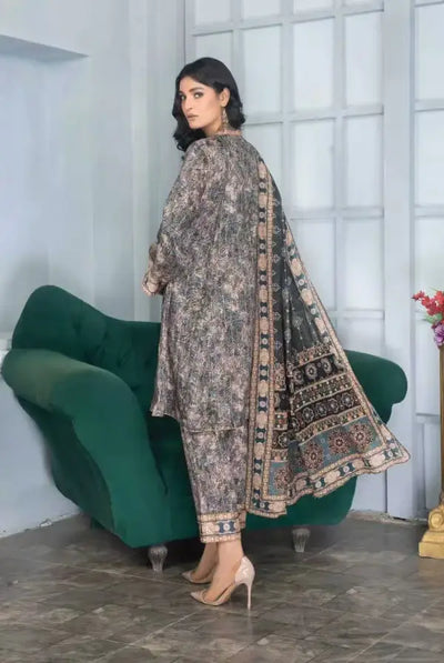 3 Piece Stitched Suits By Sakina Anarkali - 07