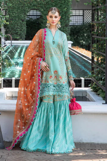 Maria B Luxury Lawn 3 Piece Stitched Suit - 04