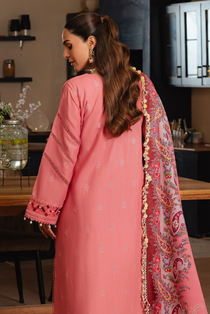 3 Pc Stitched Embroidered Khaddar Winter Collection'24 From Stella By Mahnur - NAZAKAT