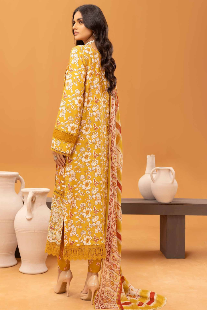 3 Piece Stitched Embroidered Digital Printed Suits From Florant By Johra - 04