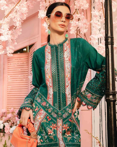 3 Piece Stitched Embroidered Lawn Suit From Maria.B By M.Prints Eid Edit Collection'25 - 04