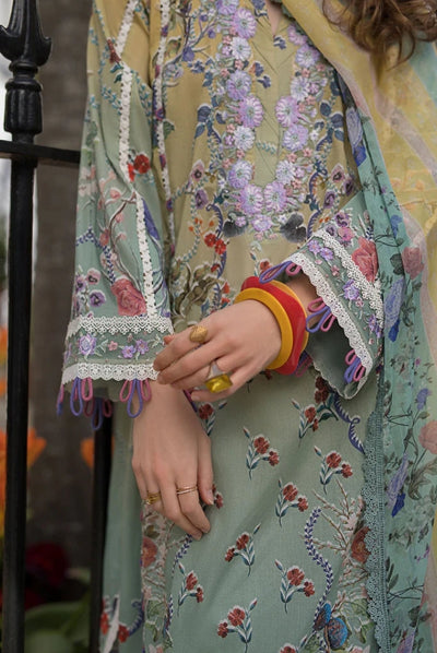 3 Piece Stitched Embroidered Printed Lawn Suit From Sobia Nazir Basics'25 Collection - 04