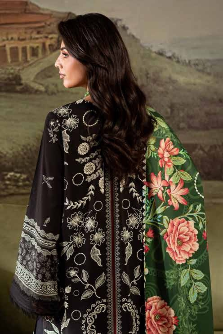 3 Piece Stitched Nureh Signature Printed Linen'25 SP-178