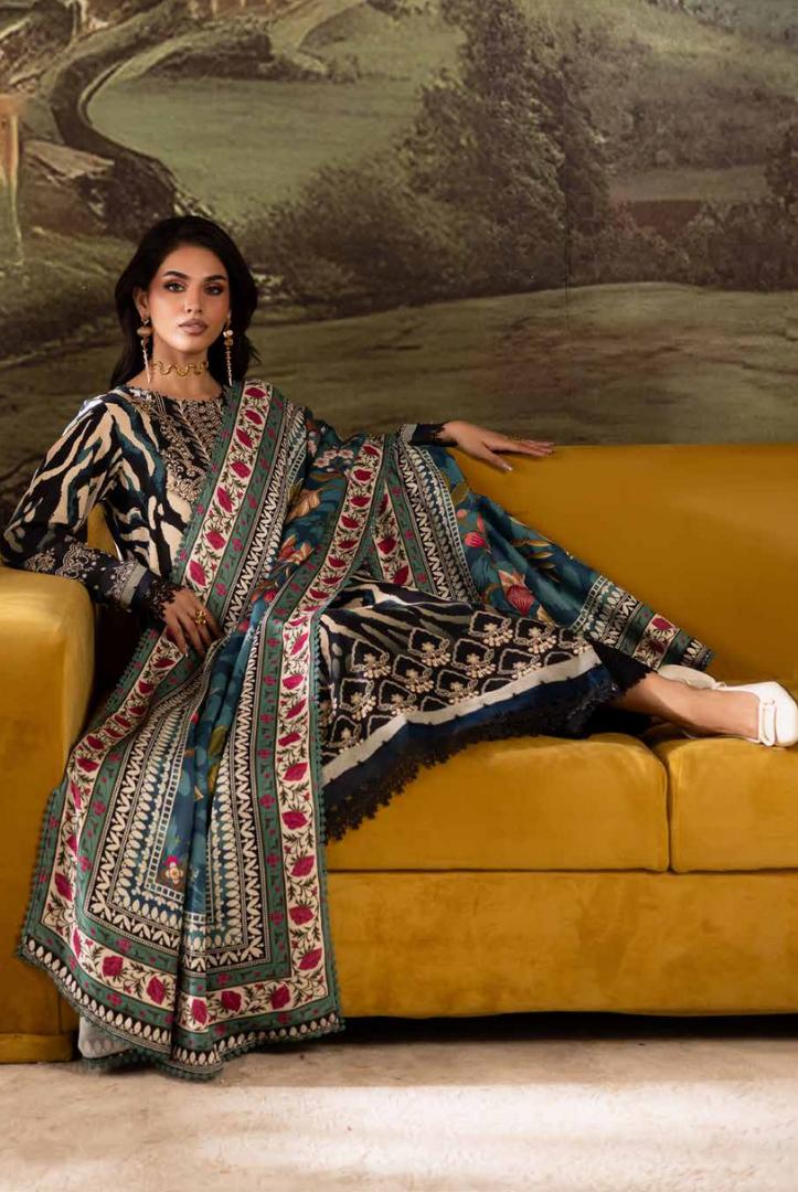 3 Piece Stitched Nureh Signature Printed Linen'25 SP-171