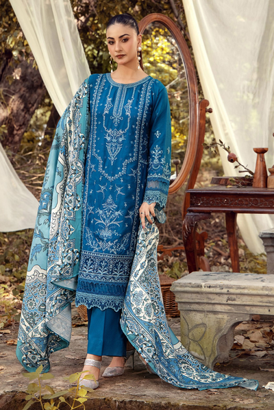 3 Piece Stitched DHANAK RTW Vol-02 BY ADAN'S LIBAS - 7792