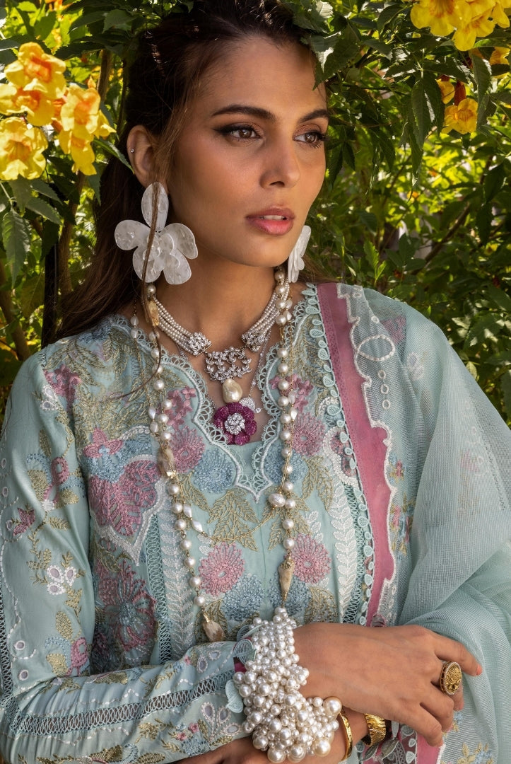 Saira Shakira 3 Piece Luxury Lawn Collection'25-DILARA-A