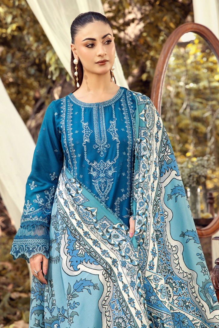 3 Piece Stitched DHANAK RTW Vol-02 BY ADAN'S LIBAS - 7792