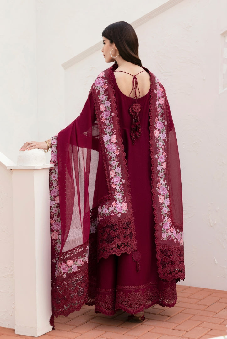 3 Piece Stitched Embroidered Lawn Suit From Baroque Eid Lawn'25 Collection - 05