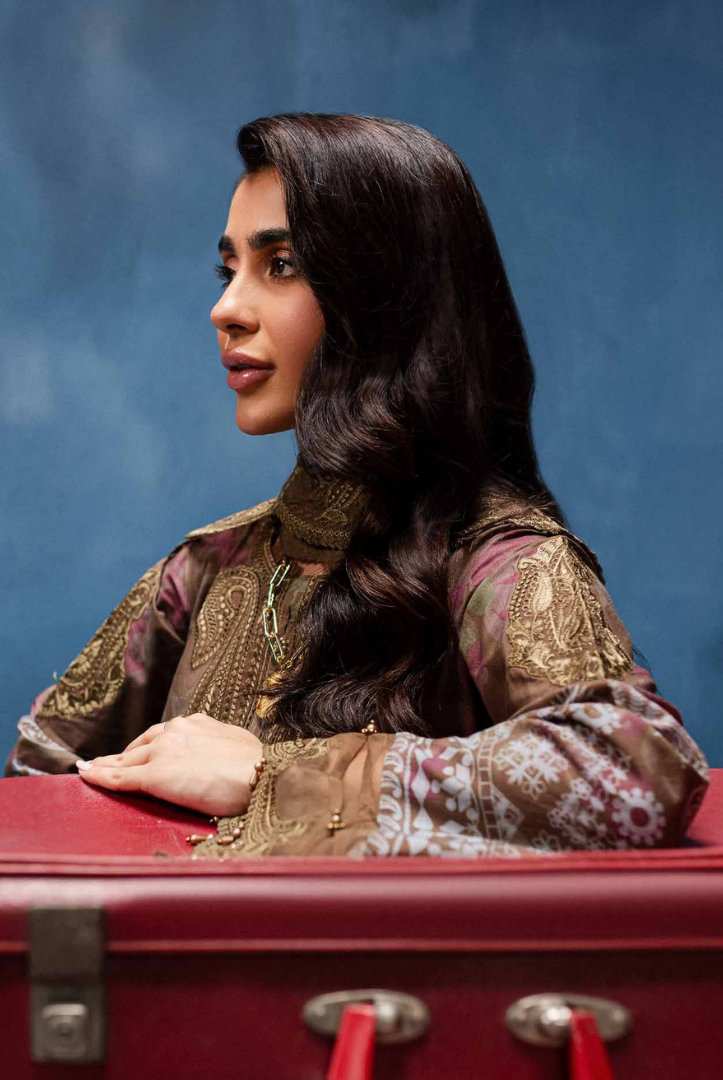 3 Piece Stitched Embroidered Suits From Gardenia By Nureh - 05