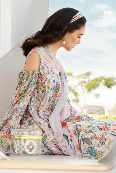 3 Piece Stitched Printed Lawn Suit From Maria.B M.Prints Spring Summer'25 Collection - 05