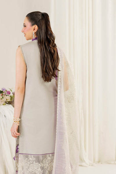 3 Piece Stitched Luxury Lawn Suit | Pretty In Pink Vol'2 By Asifa & Nabeel - Daphne