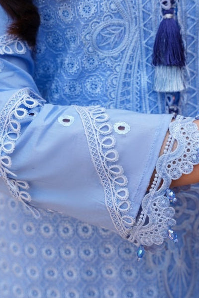 Qaus-e-Qaza 3 Piece Stitched Luxury Eid Lawn'24 Suit - NAZAKAT