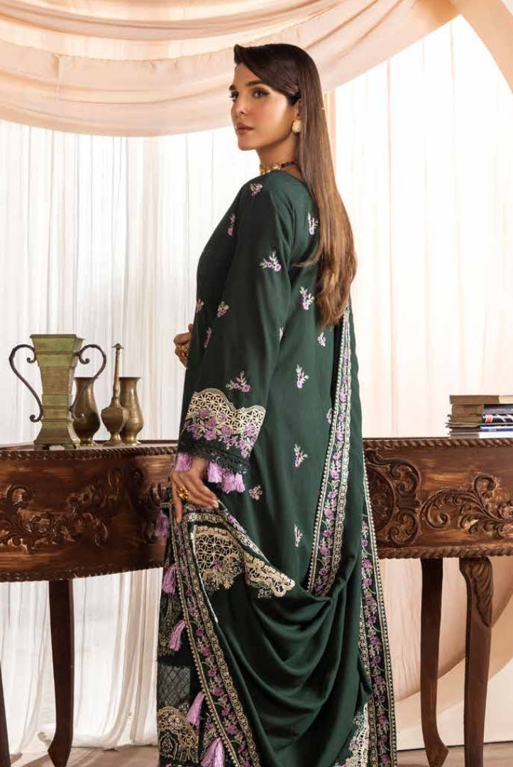 3 Piece Stitched Luxury Embroidered Winter Collection By Eshaisha - 05