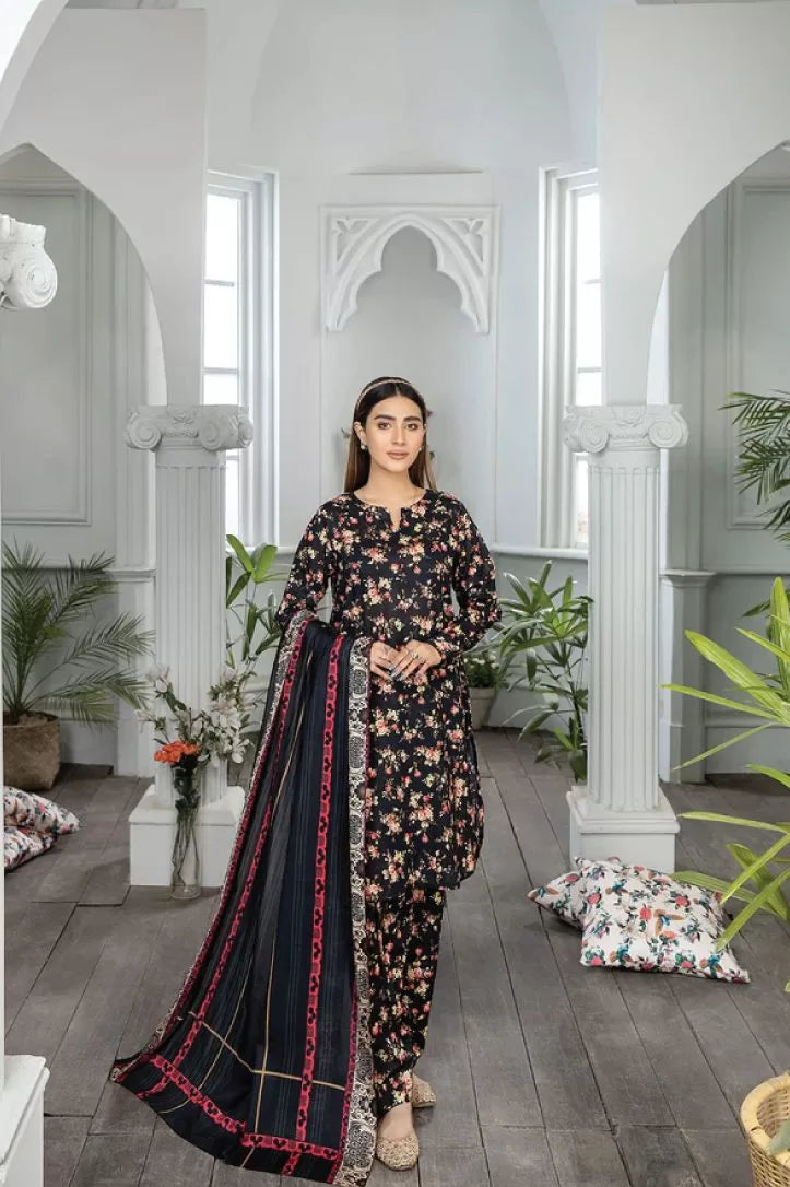 Johra Raiza 3 Piece Stitched Suit - 03
