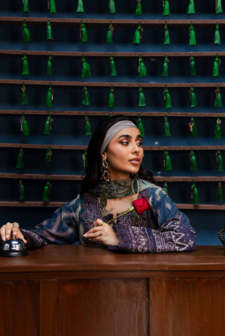 3 Piece Stitched Embroidered Suits From Gardenia By Nureh - 06