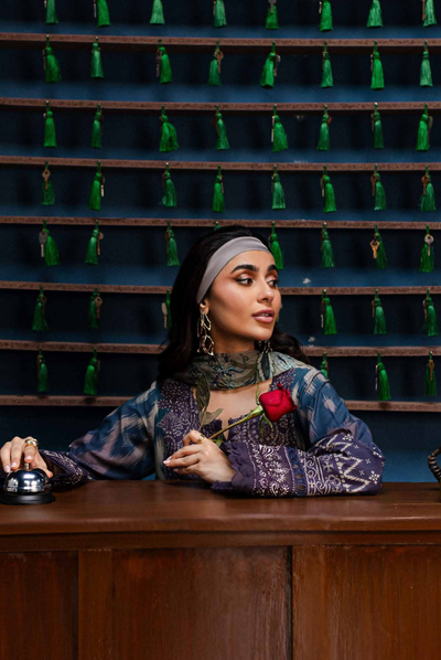 3 Piece Stitched Embroidered Suits From Gardenia By Nureh - 06