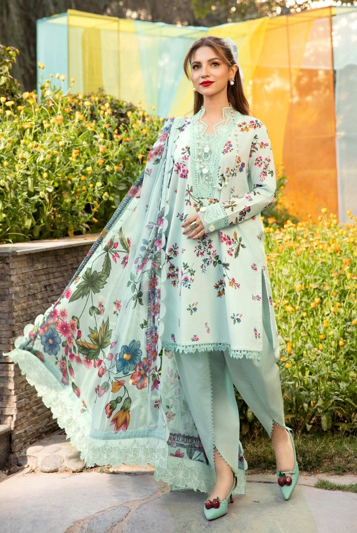 3 Piece Stitched Embroidered Suit From M.Basics By Maria.B Lawn Vol'1 Collection - 06