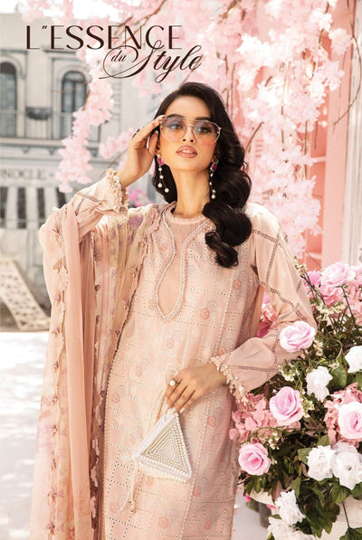 3 Piece Stitched Embroidered Lawn Suit From Maria.B By M.Prints Eid Edit Collection'25 - 06