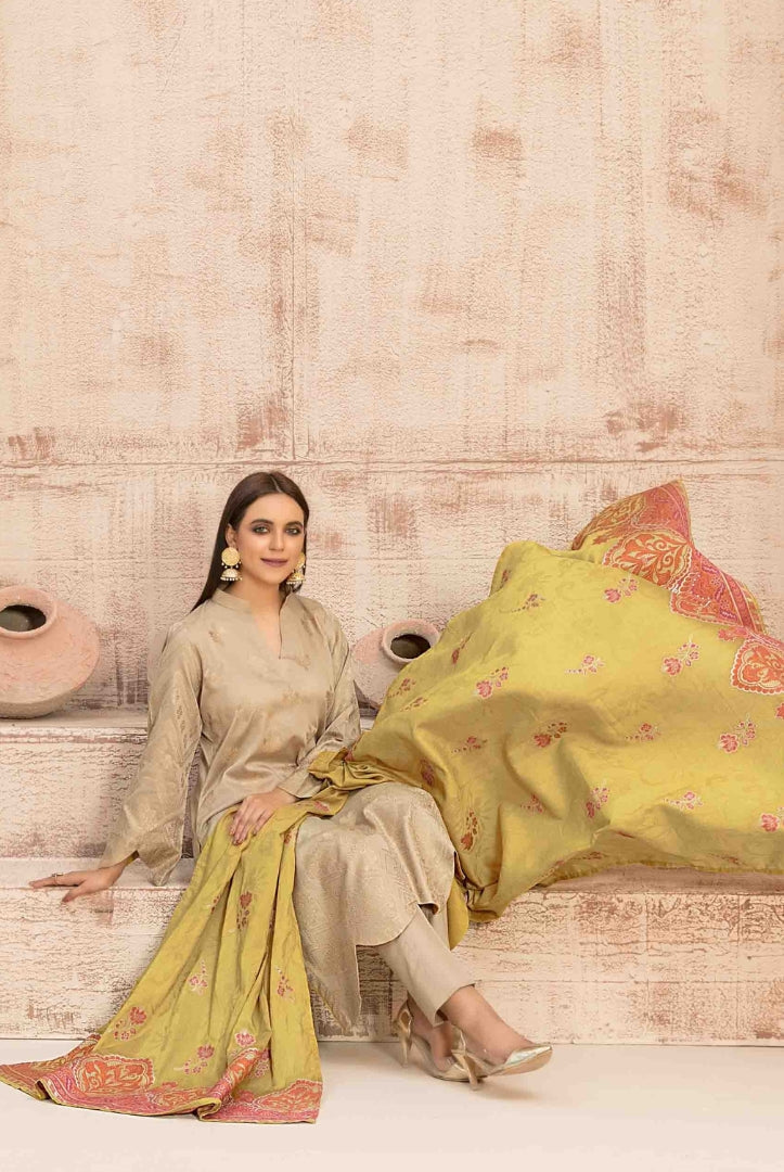 Dardina By Tawakkal 3 Piece Stitched Broshia Banarsi Lawn Suit - 06