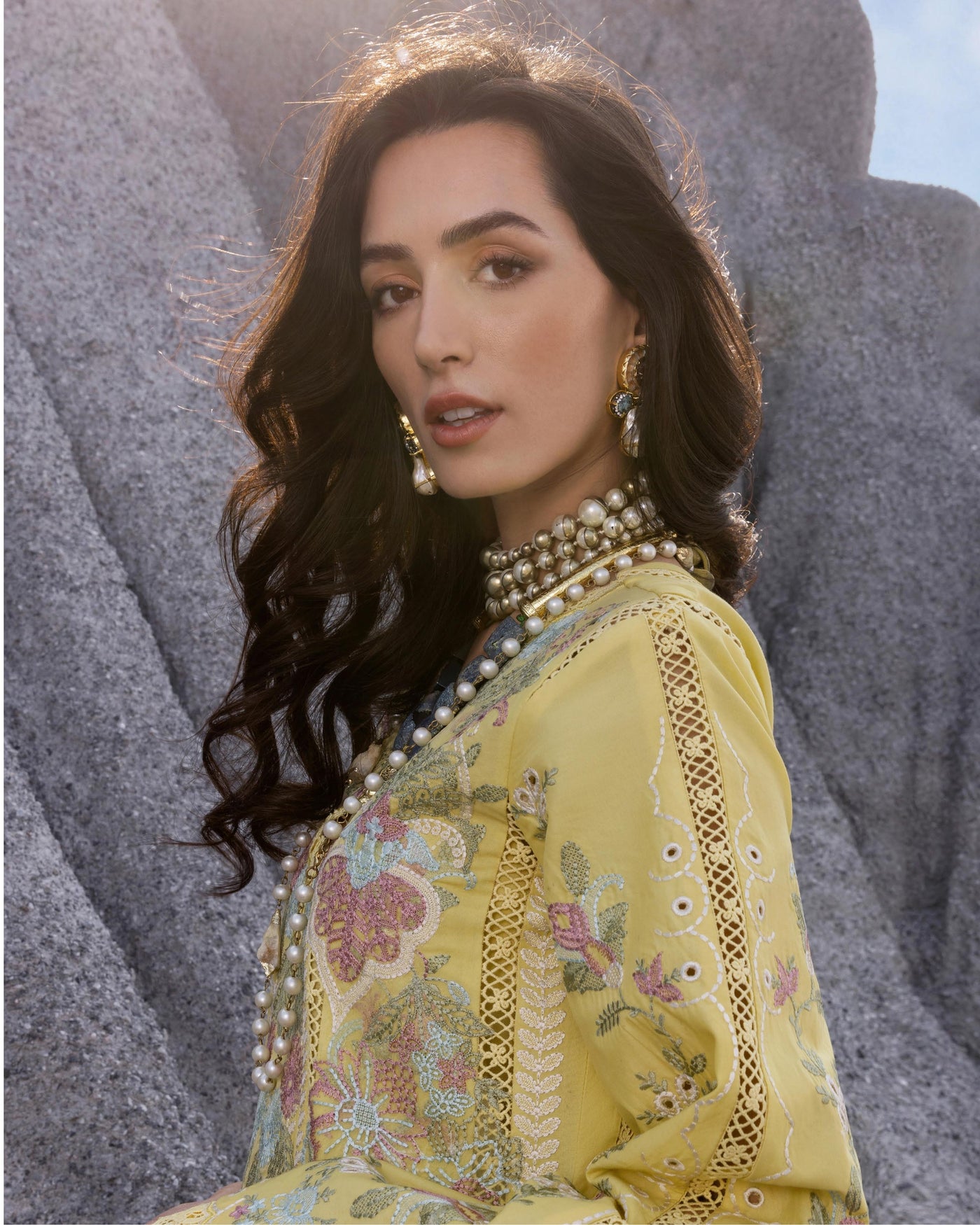Saira Shakira 3 Piece Luxury Lawn Collection'25-DILARA-B