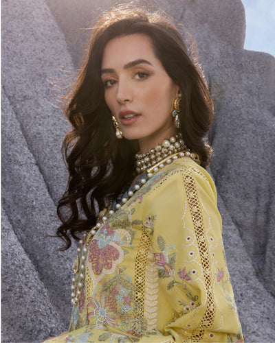 Saira Shakira 3 Piece Luxury Lawn Collection'25-DILARA-B
