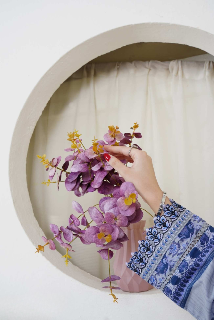 3 Piece Stitched Digital Printed Embroidered Lawn Suit From Zara '25 Collection - BAY OF HOPE