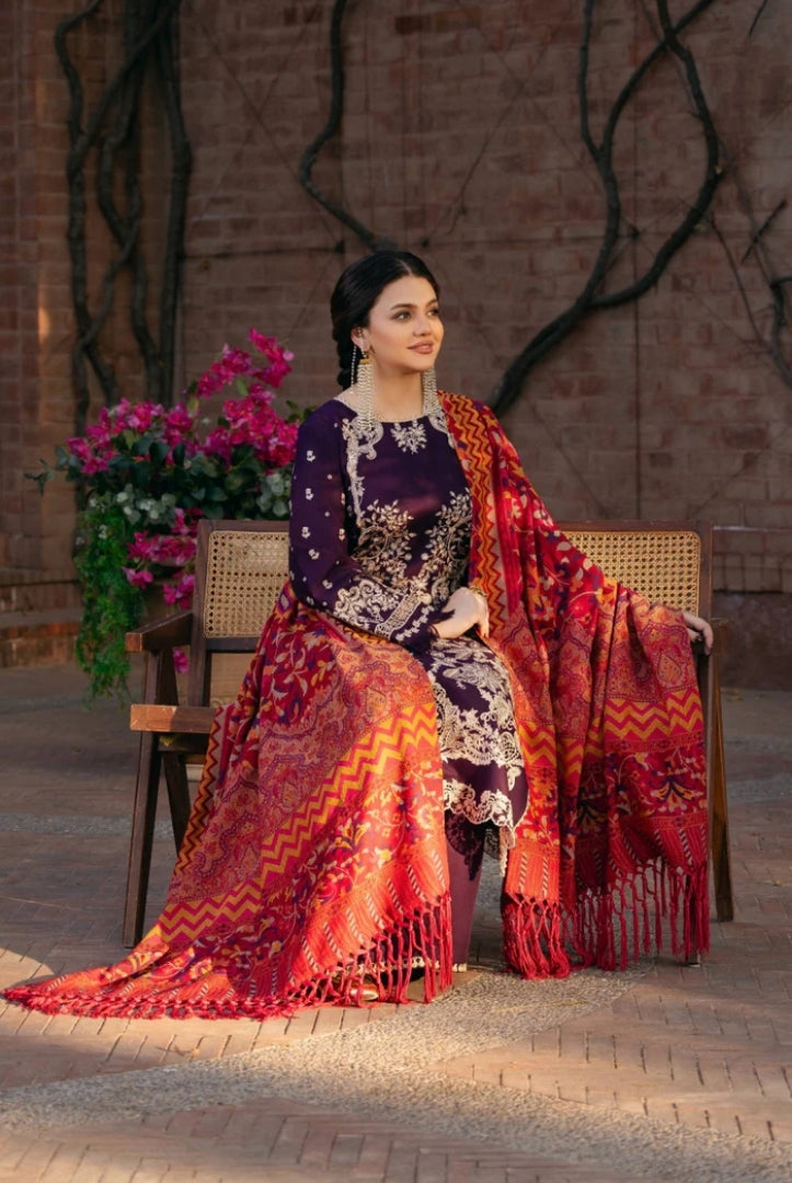 3 Piece Stitched Luxury Winter Suits Collection'24 By Manara - KALAMKAR