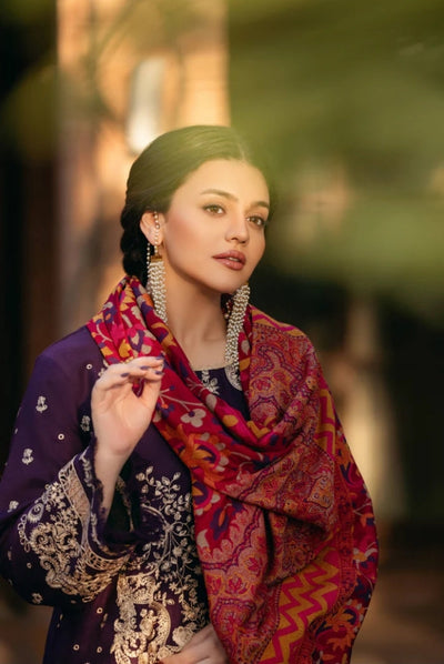 3 Piece Stitched Luxury Winter Suits Collection'24 By Manara - KALAMKAR