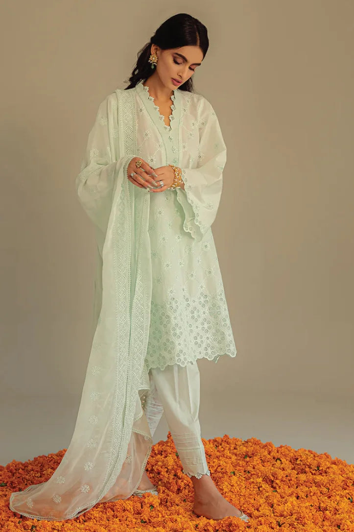 Cross Stitched 3 Piece Stitched Suit - 03