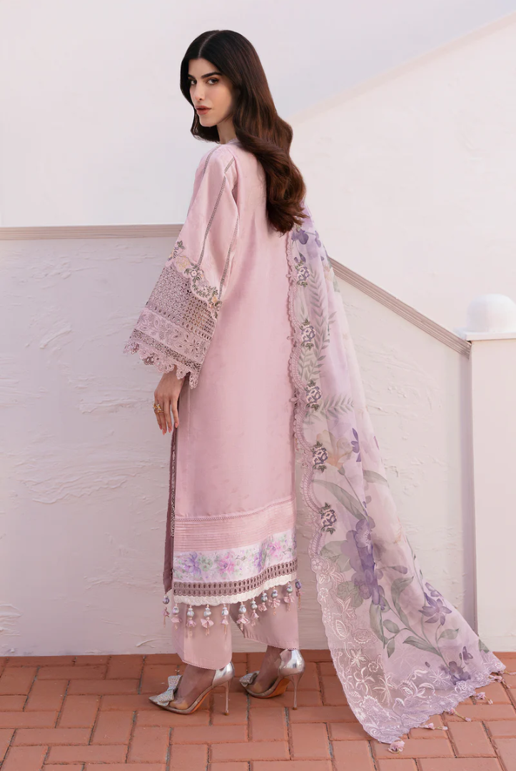 3 Piece Stitched Embroidered Lawn Suit From Baroque Eid Lawn'25 Collection - 08