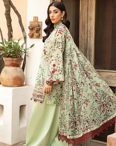 3 Piece Stitched Embroidered Lawn Suit From Maria.B By M.Basics Eid Collection'25-07