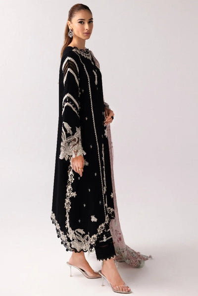 3 Piece Stitched Luxury Suits From Qalamkar Basic Pret'25 Collection - MAHIRA