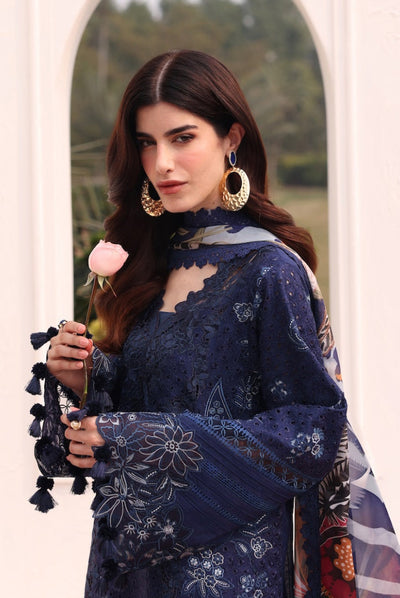 3 Piece Stitched Embroidered Lawn Suit From Baroque Eid Lawn'25 Collection - 07