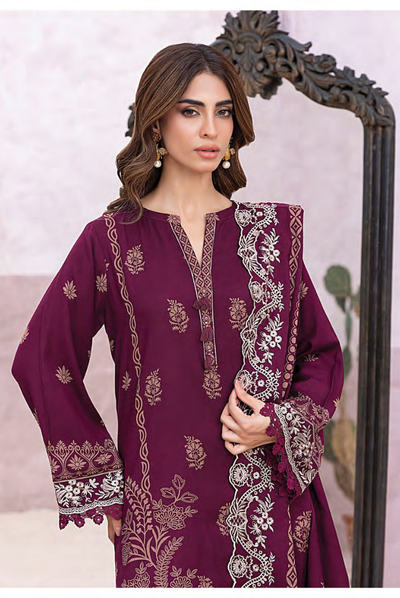 3 Piece Stitched Winter Essentials By LSM Lakhany Embroidered Cashmi Wool LG-UB-0210-C
