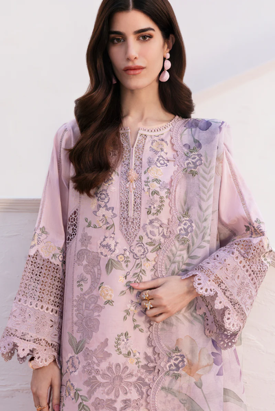 3 Piece Stitched Embroidered Lawn Suit From Baroque Eid Lawn'25 Collection - 08