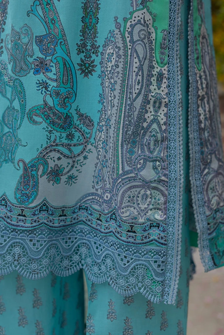 3 Piece Stitched Embroidered Printed Lawn Suit From Sobia Nazir Basics'25 Collection - 08