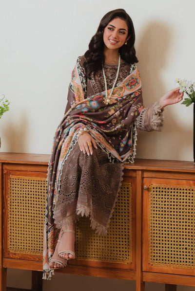 3 Pc Stitched Embroidered Khaddar Winter Collection'24 From Stella By Mahnur - MEHRUNISA