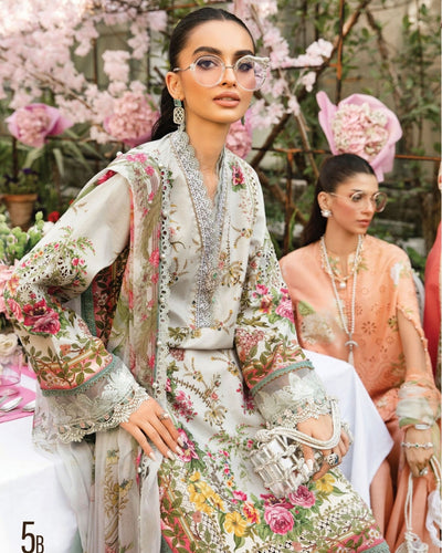 3 Piece Stitched Embroidered Lawn Suit From Maria.B By M.Prints Eid Edit Collection'25 - 08