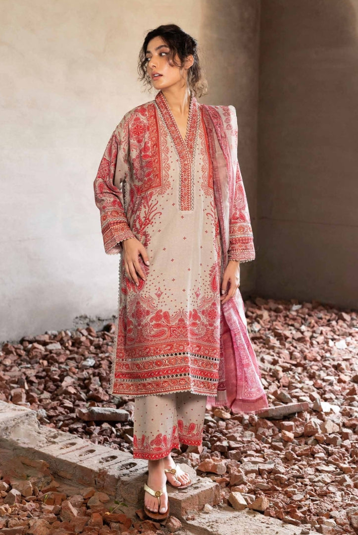 3 Piece Stitched Karandi Printed Suits Collection From Fall Edit '24 By Sobia Nazir - 09