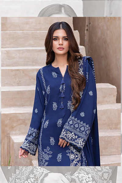 3 Piece Stitched Winter Essentials By LSM Lakhany Embroidered Cashmi Wool LG-UB-0210-A