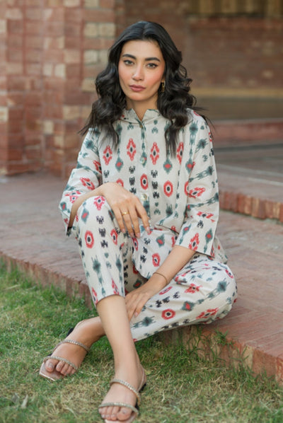 2 Piece Digital Printed Stitched Lawn Suit | Spring Summer'24 Collection By Sahar - 03